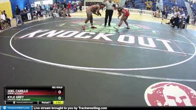 182 Gold Quarterfinal - Joel Carillo, Doral Academy vs Kyle Grey, Lincoln Park Academy