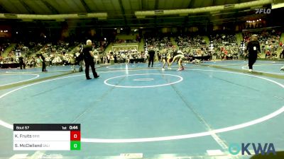 126 lbs Quarterfinal - Kale Fruits, Bristow Youth Wrestling vs Spencer McClelland, Salina Wrestling Club