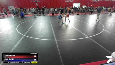 100 lbs Champ. Round 2 - Aiden Hahn, MO vs Eric Bush, IL