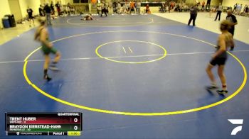 135 lbs Quarterfinals (8 Team) - Trent Huber, WEM/JWP vs Braydon Kierstead-Hahn, Paynesville