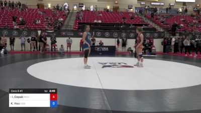 130 lbs Cons 8 #1 - Isabella Cepak, Michigan Revolution Wrestling Club vs Kennedy Hsu, Legends Of Gold Las Vegas