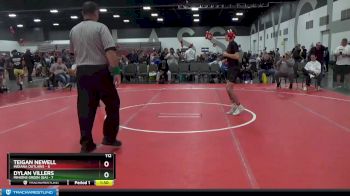 112 lbs Placement Matches (8 Team) - Teigan Newell, Indiana Outlaws vs Dylan Villers, Minions Green (GA)