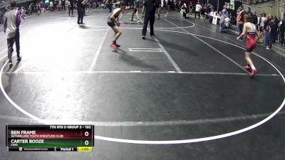 102 lbs Semifinal - Ben Frame, Sutherland Youth Wrestling Club vs Carter Booze, CWO