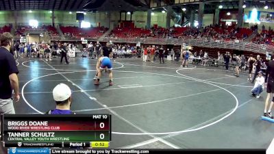 175 lbs Cons. Round 5 - Tanner Schultz, Central Valley Youth Wrestling vs Briggs Doane, Wood River Wrestling Club