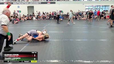 96 lbs Round 2 (4 Team) - Teagen Lukanich, Grapple Academy vs Gunnar Strobl, Finger Lakes Elite