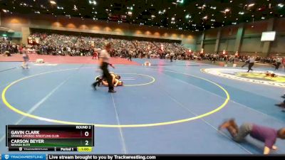 80-86 lbs Round 2 - Carson Beyer, Nevada Elite vs Gavin Clark, Spanish Springs Wrestling Club