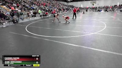 120 lbs Cons. Round 2 - Camden Mayek, Stevens Point High vs Gabe Hernandez, Wilmot Union