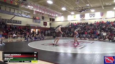 285 lbs Semifinal - Brady McDonald, Independence vs Sean May, BCLUW-SH