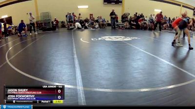 132 lbs Cons. Round 2 - Jason Shuey, Columbus North Wrestling Club vs Josh Foxworthy, Southport Wrestling Club