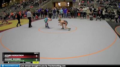 105 lbs Champ. Round 2 - Jethro Nordstrom, Tombey vs Dominic Romero, Cottage Grove Wrestling Club