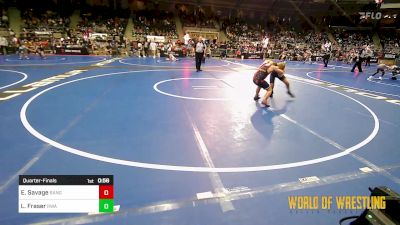 100 lbs Quarterfinal - Evan Savage, Ranger47 vs Ladson Fraser, Roundtree Wrestling Academy