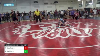 108-S Mats 15-18 3:00pm lbs Round Of 32 - Paul Crawford, OH vs Ryan Watkins, IN