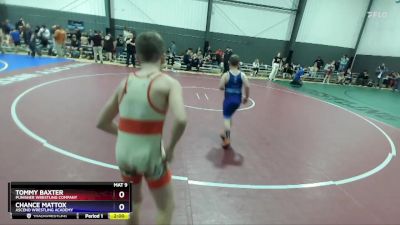 98 lbs Round 3 - Tommy Baxter, Punisher Wrestling Company vs Chance Mattox, Ascend Wrestling Academy