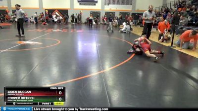 PW-13 lbs Cons. Semi - Jaxen Duggan, Marion Wolves vs Cooper Dietrich, Krakow Wrestling Club