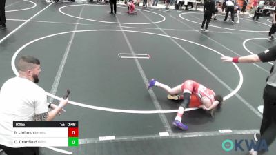 92 lbs Consolation - Neelie Johnson, Hilldale Youth Wrestling Club vs Camden Cranfield, Pocola Youth Wrestling