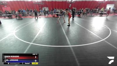 220 lbs Cons. Semi - Makhi Rodgers, WI vs Cael Leisgang, WI