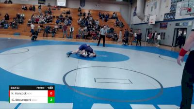 106 lbs Semifinal - Cayden Beauregard, Sequim vs Nolan Hancock, North Kitsap