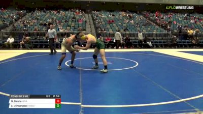 174 lbs Consi of 8 #1 - Noe Garcia, Unattached vs Colton Clingenpeel, North Dakota State