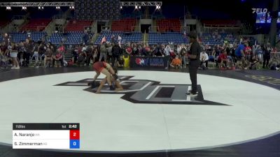 112 lbs Cons 8 #1 - Ashley Naranjo, Washington vs Sarah Zimmerman, Kansas