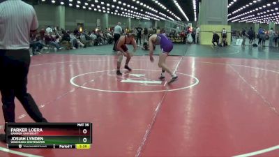 141 lbs Semifinal - Josiah Lynden, Wisconsin-Whitewater vs Parker Loera, Gannon University