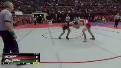 D3-165 lbs Champ. Round 1 - Matt Gentry, Sandy Valley vs Logan Cormell, South Range