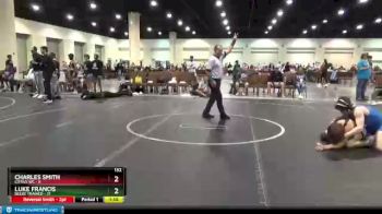 132 lbs Round 5 (8 Team) - Luke Francis, Beebe Trained vs Charles Smith, Citrus WC