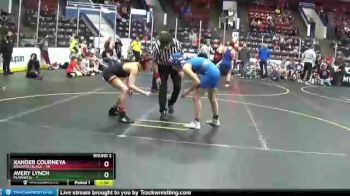 110 lbs Round 2 (4 Team) - Xander Courneya, Brighton Black vs Avery Lynch, Plainwell