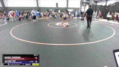 87 lbs Cons. Semi - Damen Therrien, Bonners Ferry Wrestling Club vs Hayden Fry, Mat Demon Wrestling Club