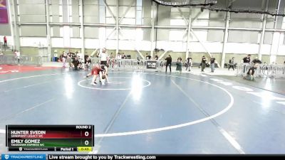 85-96 lbs Round 2 - Emily Gomez, Takedown Express WC vs Hunter Svedin, Sandpoint Legacy WC