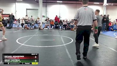 92 lbs Round 7 (8 Team) - Michael Wengrznek, Mat Assassins Grey vs Brody Mayfield, Mayfield Mat Academy