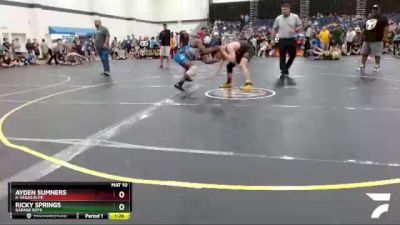 117 lbs Quarterfinal - Ayden Sumners, K-Vegas Elite vs Ricky Springs, Garage Boys