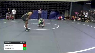 150 lbs Quarterfinal - Jimmy Garrett, Egg Harbor Township, NJ vs Grayson Charles, New Providence, PA