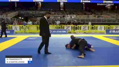 MARK FRANCESCUTTI vs MIGUEL A SANTOS JIMENEZ 2021 Pan Jiu-Jitsu IBJJF Championship