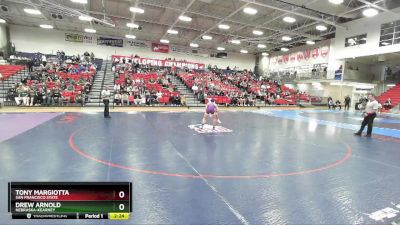 133 lbs Cons. Semi - Tony Margiotta, San Francisco State vs Drew Arnold, Nebraska-Kearney