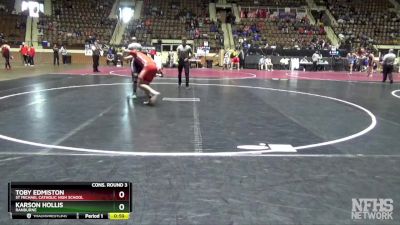 1A-4A 190 Cons. Round 3 - Karson Hollis, Ranburne vs Toby Edmiston, St Michael Catholic High School