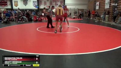 150 lbs Round 2 - Hewitt Brinegar, Prairie City Monroe vs Remington Fields, Highland, Riverside