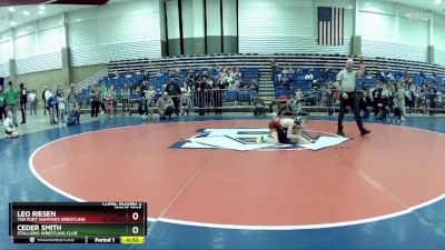 56 lbs Cons. Round 2 - Leo Riesen, The Fort Hammers Wrestling vs Ceder Smith, Stallions Wrestling Club