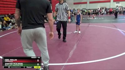 55 lbs Quarterfinal - Abel Rollin, Stronghold vs Sawyer McIlwain, Gulf Coast Wrestling Club