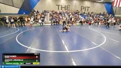 67 lbs Cons. Round 2 - Hudson Jaramillo, Uintah vs Kash Huber, Uintah