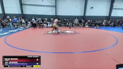 165 lbs Champ. Round 1 - Miles Brown, NWWC vs Jay Johnson, White Center Warriors Wrestling Club