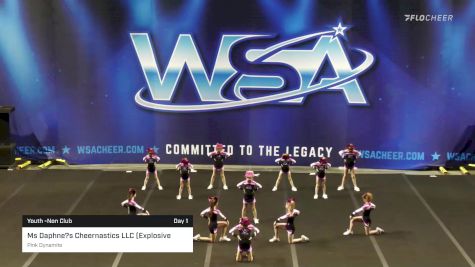 Ms Daphne?s Cheernastics LLC (Explosive Allstars) - Pink Dynamite [2022 L1 Youth -Non Club Day 1] 2022 WSA Mobile