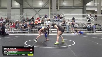 170 lbs Cons. Round 3 - Brylie Schaub, Fort Scott Wrestling Club vs Taylor Plumley, Cherryvale