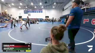 92 lbs Quarterfinal - Brooks Bath, Touch Of Gold WC vs Parker Gusse, Douglas WC