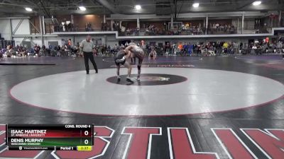 133 lbs Cons. Round 4 - Denis Murphy, Wisconsin-Oshkosh vs Isaac Martinez, St. Ambrose University