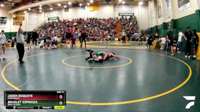 132 lbs Cons. Round 2 - Bradley Espinoza, Brea Olinda vs Jaden Boquete, Paramount