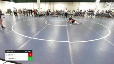 85 lbs Consi Of 8 #1 - Carson Davies, CA vs Lucas Forman, NV