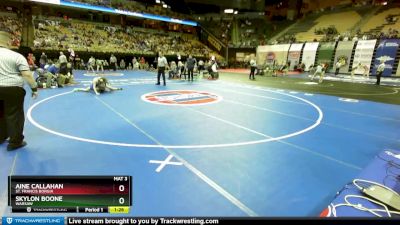 125 Class 1 lbs Champ. Round 1 - Aine Callahan, St. Francis Borgia vs Skylon Boone, Warsaw