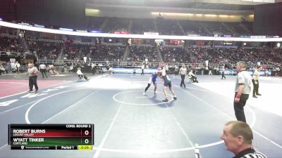 II-160 lbs Cons. Round 2 - Wyatt Tinker, Cortland vs Robert Burns, Locust Valley