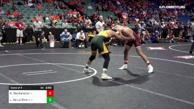 174 lbs Consi Of 4 - Anthony Mantanona, Oklahoma vs Lorenzo De La Riva, North Dakota State