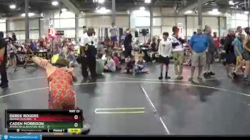 75 lbs Round 1 (6 Team) - Caden Morrison, American Gladiators-Blue vs Derek Rogers, Indiana Outlaws